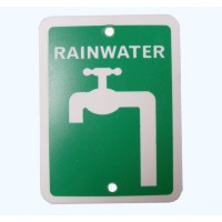 Rainwater Sign Double Sided 75mm x 100mm